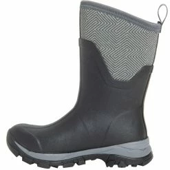 Muck Women's Arctic Ice AGAT Mid Black -Muck online Store ASVMA101 5 EXTRALARGE