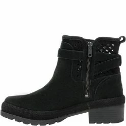 Muck Women's Liberty Ankle Waterproof Suede Black -Muck online Store LWKP101 5 EXTRALARGE