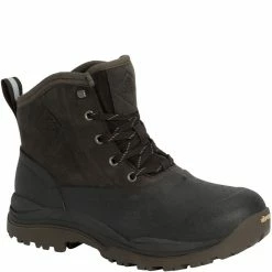 Muck Men's Arctic Outpost Leather Lace-Up Ankle Boots Brown