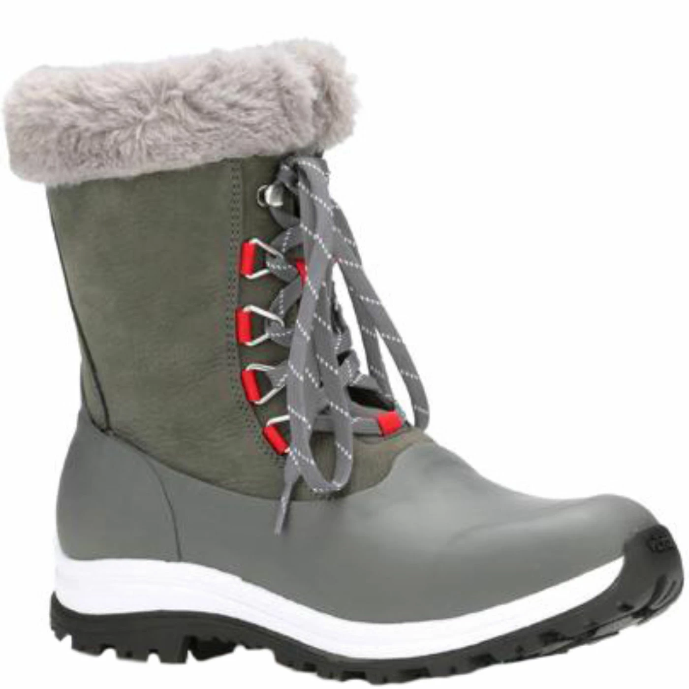 Muck Women's Apres Lace Arctic Grip Grey 1 Muck Women's Apres Lace Arctic Grip Grey