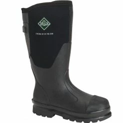 Muck Women's Chore Steel Toe Tall Wide Calf Black